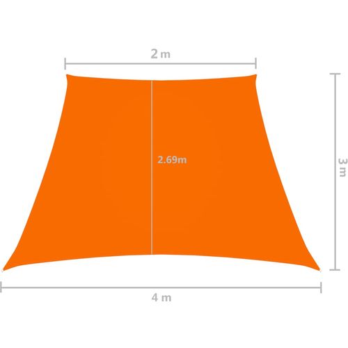 Jedro protiv sunca tkanina Oxford trapezno 2/4 x 3 m narančasto slika 12