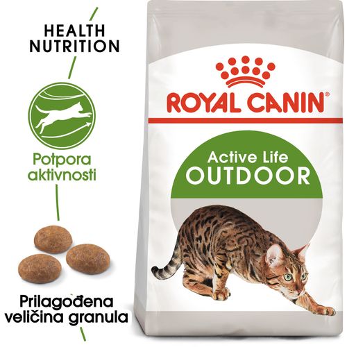 ROYAL CANIN FHN Outdoor, potpuna i uravnotežena hrana za mačke namijenjena aktivnim mačkama koje žive pretežno na otvorenom, 2 kg slika 6