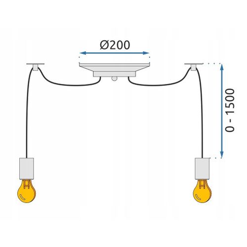 TOOLIGHT STROPNA SVJETILJKA VISEĆI LUSTER SPIDER 10 E27 LED APP682-10CP slika 13