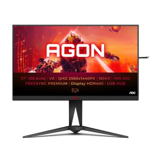 AOC AGON AG275QXN 27" Gaming Monitor - VA, QHD, 1ms, 165Hz, HDMI, DP