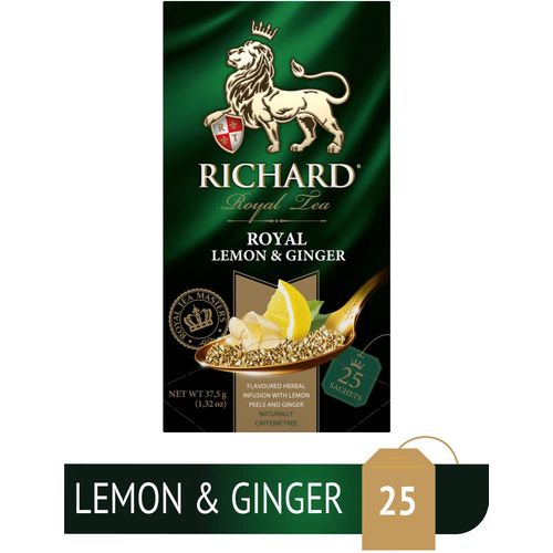 RICHARD Royal Lemon & Ginger – Biljni čaj od đumbira, limuna i šipurka 25 x 1,5g 111372 slika 3