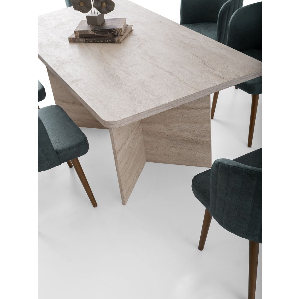 Trpezarijski sto Loft 2931 u bojama: travertin slika 2