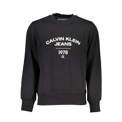 CALVIN KLEIN MEN'S BLACK ZIPLESS SWEATSHIRT slika 1