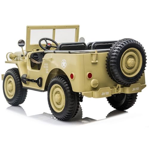 Jeep JH 101 bež - 3 sjedala - auto na akumulator slika 4