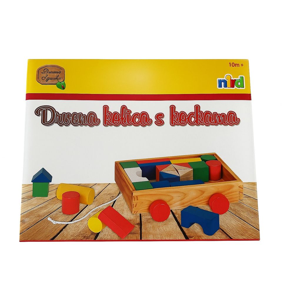 Drvena Kolica sa Kockama ND/WD300 slika 1