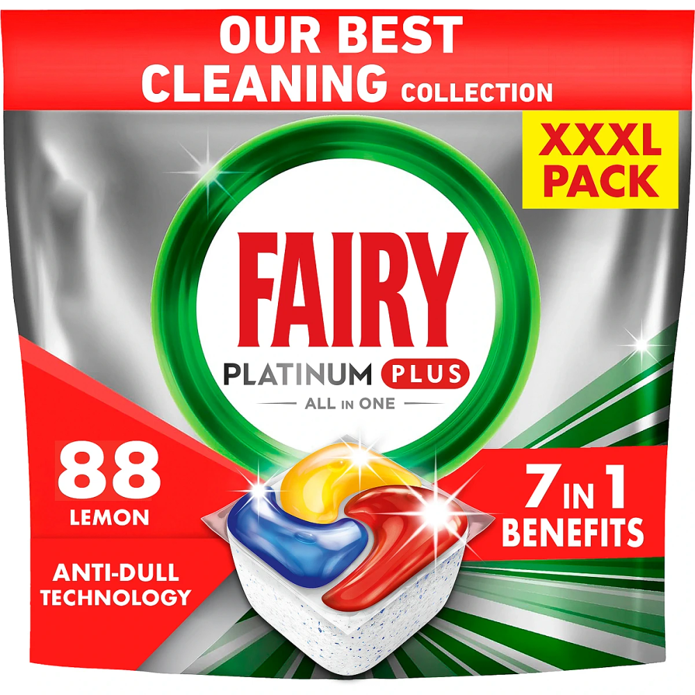 Fairy Tablete za mašinsko pranje suđa Platinum Plus XXXL 88 kom slika 1