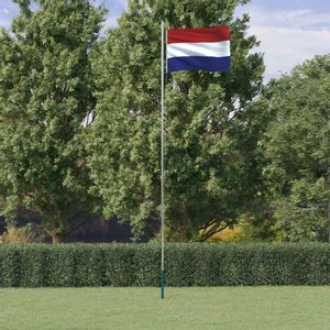 Nizozemska zastava i jarbol 6,23 m aluminijski