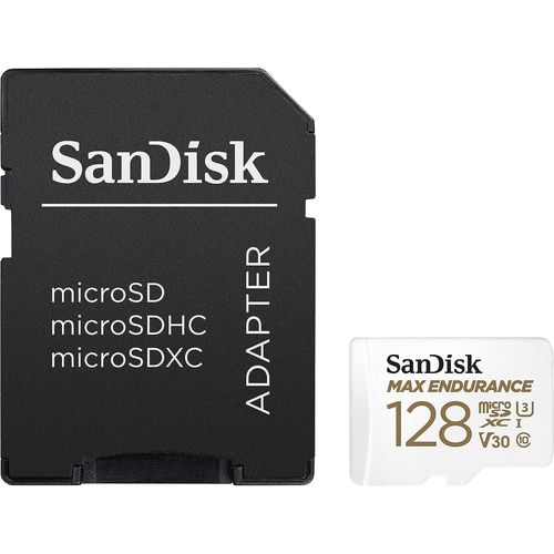 SanDisk SDHC 128GB micro +SD Adapter 60.000 sati MAX ENDURANCE slika 1