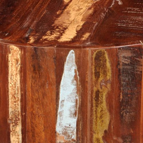 Stolić za kavu od masivnog obnovljenog drva okrugli slika 42