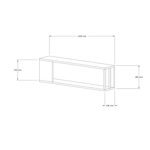 Meedo - Atlantic Atlantic Pine
Anthracite Wall Shelf slika 3