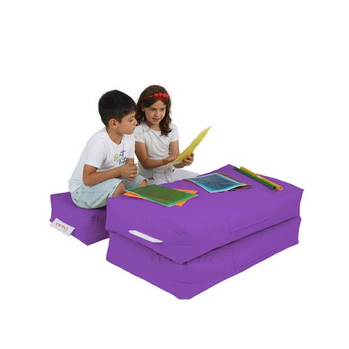 Atelier Del Sofa Vreća za sjedenje, Kids Double Seat Pouf - Purple slika 8