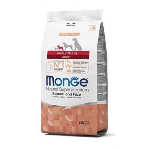 Monge Adult Mini Losos i Pirinač, hrana za odrasle pse 7.5 kg slika 1