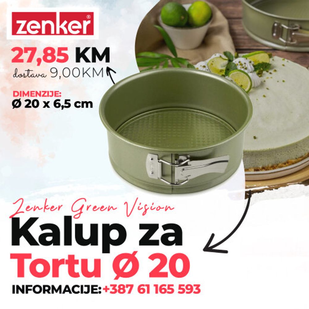 Kalup za tortu 20cm GREEN VISION ZENKER slika 1