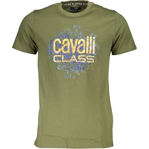 CAVALLI CLASS T-SHIRT SHORT SLEEVE MAN GREEN slika 1