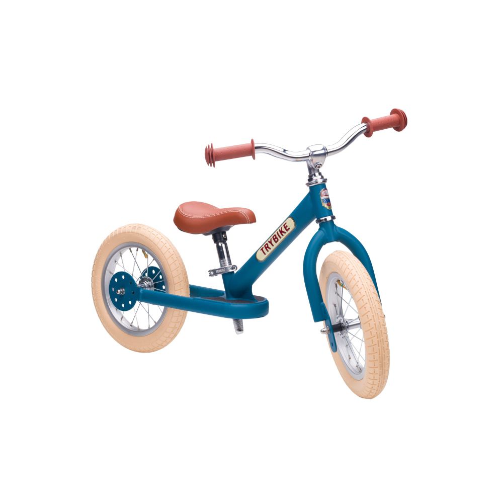 TRYBIKE Balans bicikl 2u1 Steel, Vintage Blue Matt slika 1