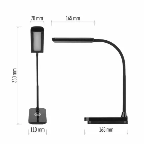 Stona LED lampa sa bežičnim punjačem i USB portom KYLE Emos Z7639 slika 2