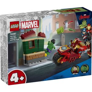 LEGO® SUPER HEROES 76287 Iron Man na motociklu i Hulk