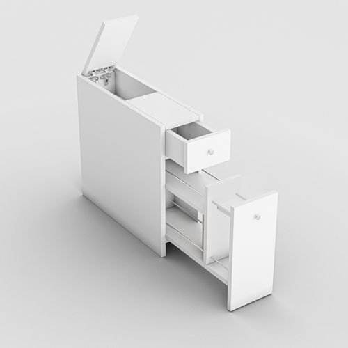 Calencia - White White Bathroom Cabinet slika 4