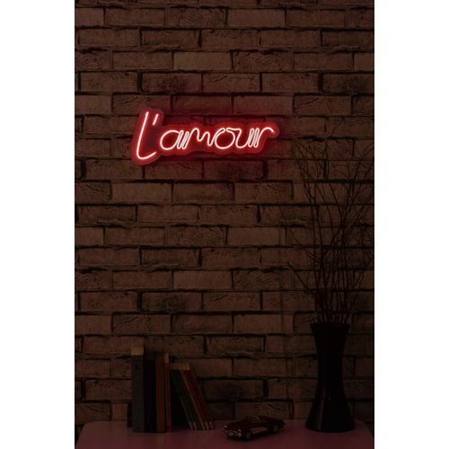 Wallity Ukrasna plastična LED rasvjeta, L'amour - Red slika 11