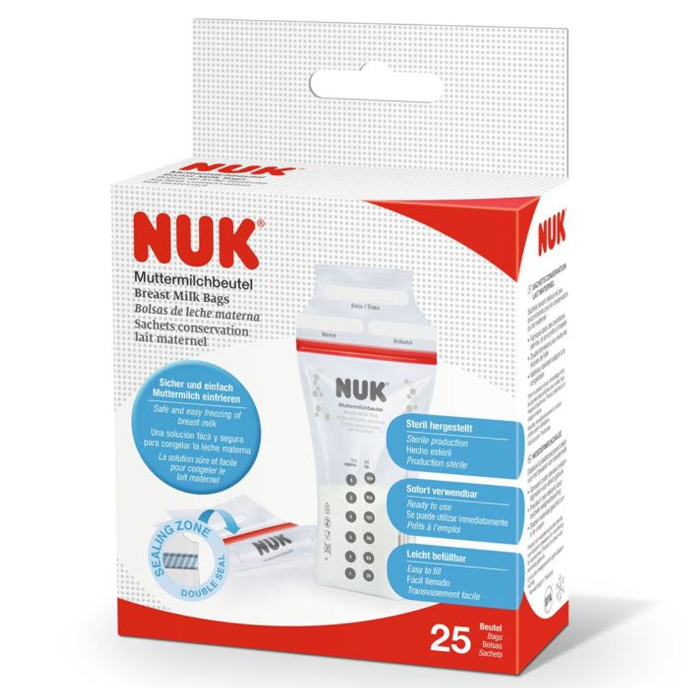 NUK Vrećice za čuvanje mlijeka 180ml, 25kom slika 2