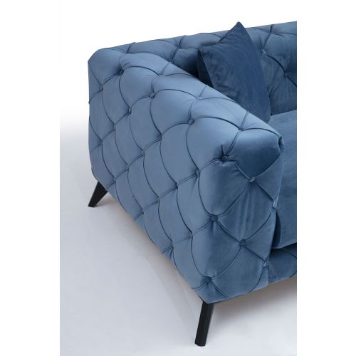 Atelier Del Sofa Dvosjed, Plava, Como 2 Seater - Blue slika 4