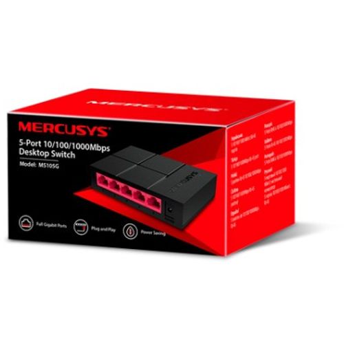 Mercusys MS105G 5port 10/100/1000Mbps Desktop Switch (55775) slika 1