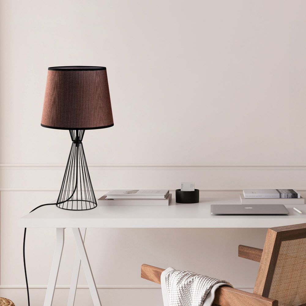 Telıs - 5372 Crna-Smeđa Stolna Lampa slika 2