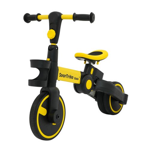 Tricikl Happy Bike 3in1 - žuti slika 4