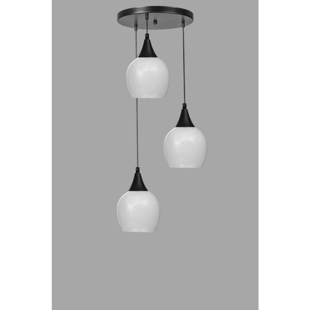 Opviq Luster 482, Bijela, Crna slika 3