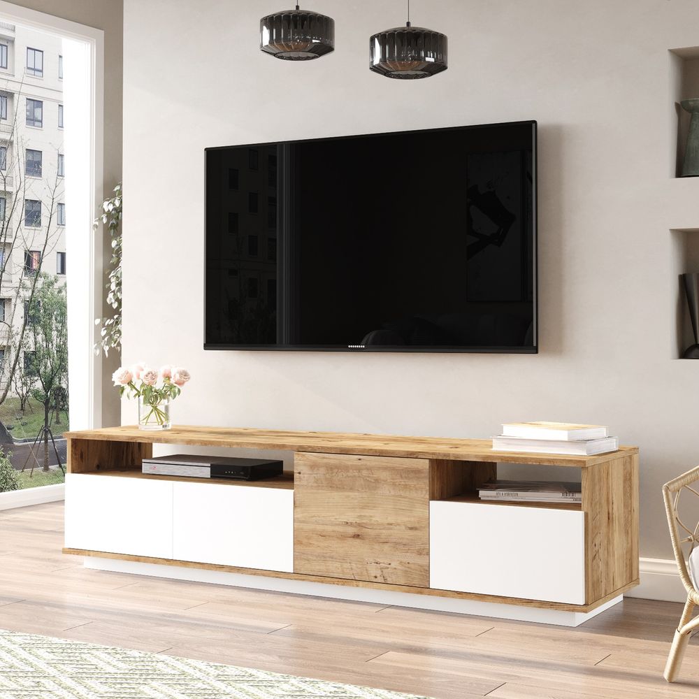 FR5 - AW Atlantic Pine Bijeli TV Stalak slika 2