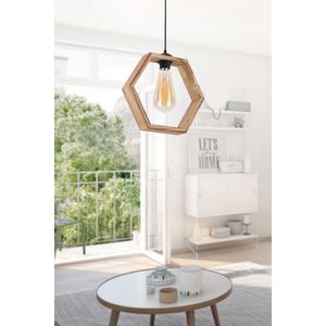 Hexagon Natural Natural Chandelier