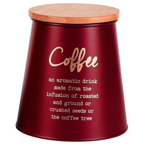 Altom Design posuda za kavu s bambusovim poklopcem, stožasta, crvena, Coffee, 204018371 slika 1