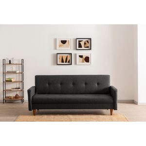 Atelier Del Sofa Hiko - Dark Grey Dark Grey 3-Seat Sofa-Bed