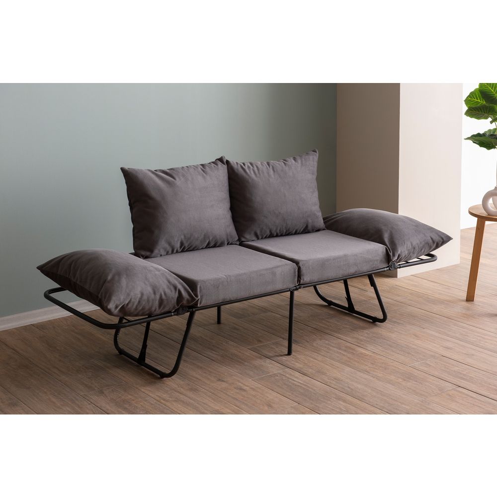 Viper 2-Sjedalni - Siva Sofa na Razvlačenje slika 5