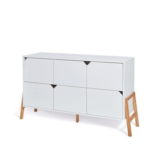 Bellamy Lotta komoda s 6 ladica, white slika 1