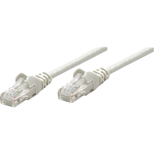 Intellinet 319867 RJ45 mrežni kabel, Patch kabel cat 5e U/UTP 7.50 m siva  1 St. slika 2