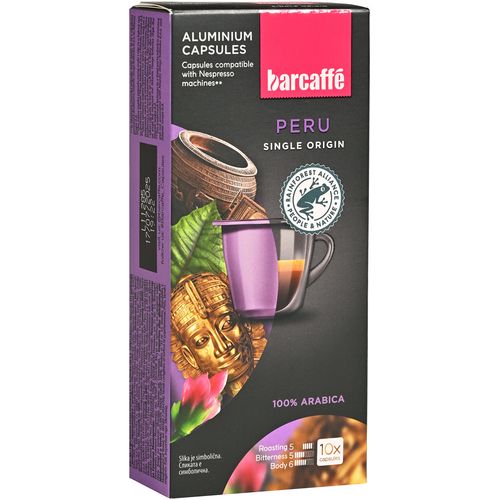 Barcaffe nespresso kapsule za kavu Peru 55g, 10 kapsula slika 1