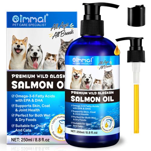 Oimmal Wild Alaskan Salmon Oil 250 ml slika 1