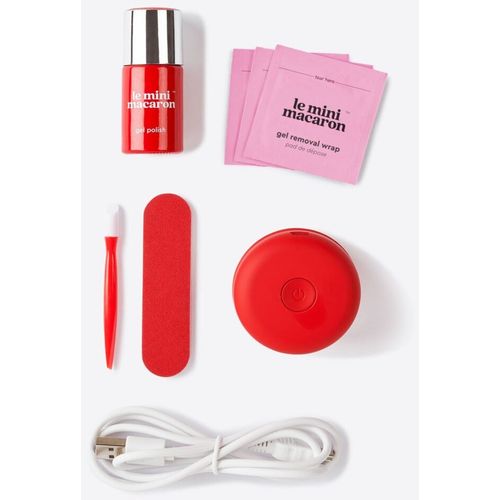 Le mini macaron set za trajni lak sa led lampom Cherry Red 8,5ml slika 3