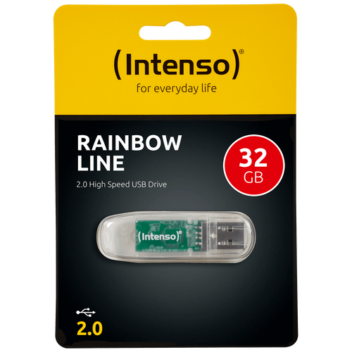 (Intenso) USB Flash drive 32GB Hi-Speed USB 2.0,Rainbow Line,TRANSP. - USB2.0-32GB/Rainbow slika 1