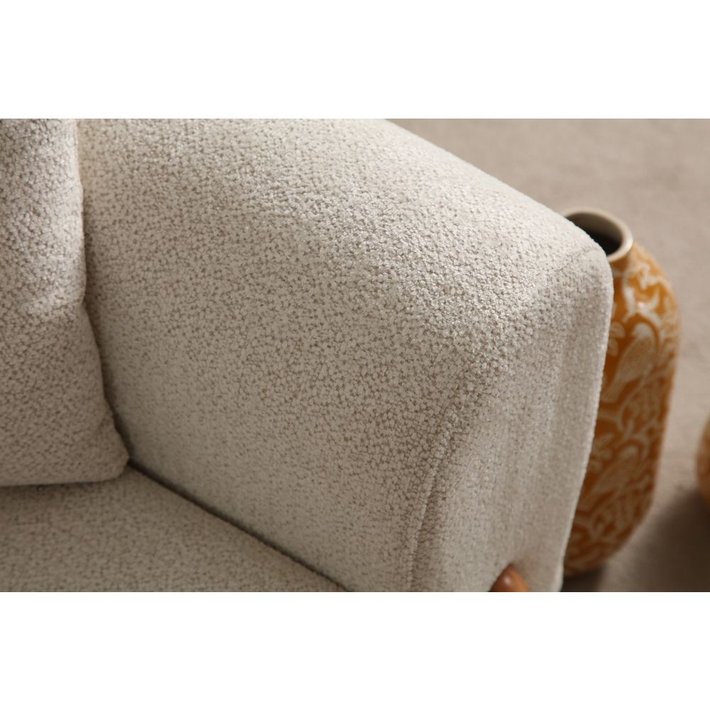Lyke 3-Sjedalna Sofa na Razvlačenje - Krem slika 9