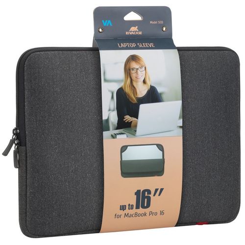 Torba RivaCase 15.6" Antishock 5133 Dark Grey MacBook Pro 16 and Ultrabook sleeve slika 3