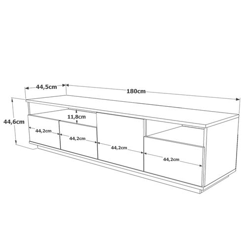 Hanah Home FR5 - AA Atlantic Pine
Antracit TV Stalak slika 7