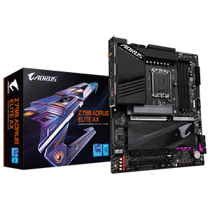 Gigabyte Z790 AORUS ELITE AX LGA1700, Z790 Chipset, 4x DDR5, Support 13th and 12th Gen Series Processors, Fast Networks：2.5GbE LAN & Wi-Fi 6E 802.11ax
