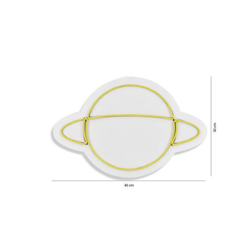 Wallity Ukrasna plastična LED rasvjeta, Saturn - Yellow slika 8