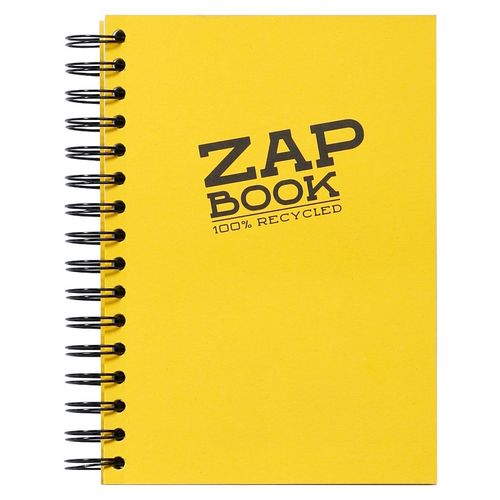 Clairefontaine Zap book A5 80gr 160L, mix boja, spiralni uvez, bjanko, 100% reciklirani papir slika 2