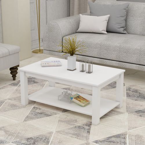 Larissa - White White Coffee Table slika 1