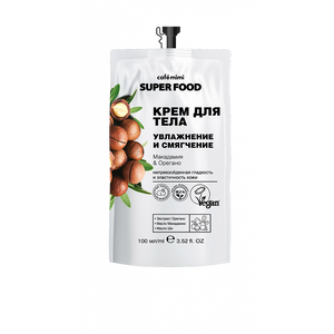 CAFÉ MIMI Krema za telo za hidrataciju i omekšavanje kože SUPER FOOD (makadamija i origano) 100ml