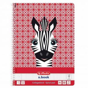 Blok kolegij A4 80 listova karo, Zebra, Herlitz