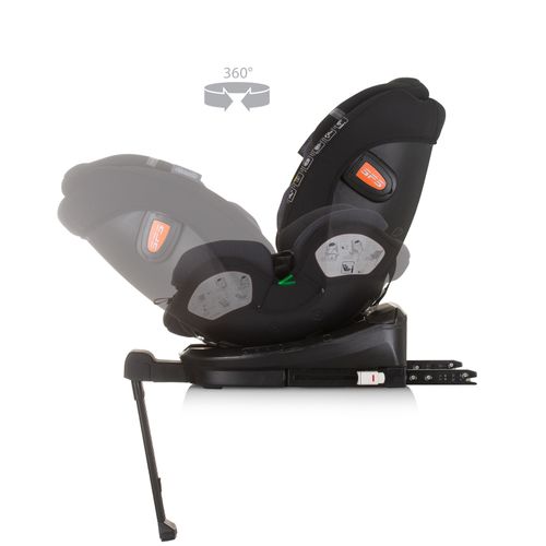 Chipolino autosjedalica I-SIZE 40-150 cm ISOFIX 360 "TOURINO" obsidian slika 7